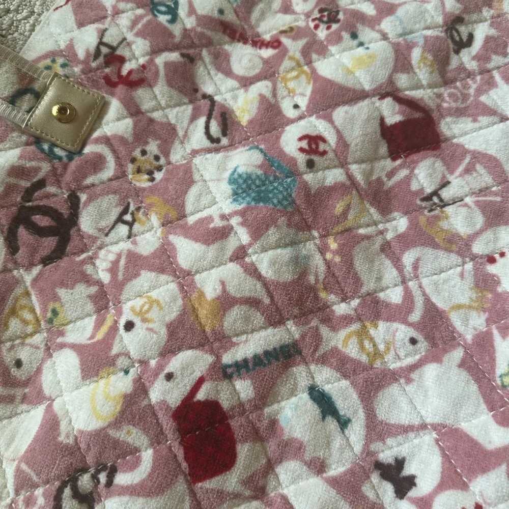 Authentic Chanel Terry Cloth Animal Print Diaper Changing Mat - Picture 7 of 8